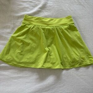 Lululemon High-Rise Neon Green Tennis Skirt